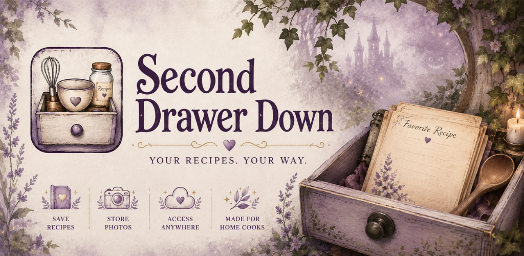 Second Drawer Down recipe app artwork